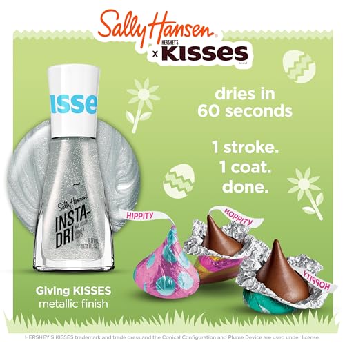 Sally Hansen Insta-Dri x - Giving Kisses??, 0.3oz - Pack of 2