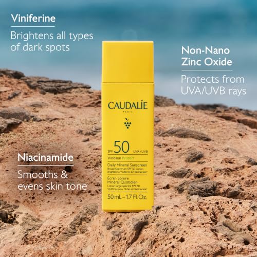 Caudalie Vinosun Protect Daily Mineral Sunscreen SPF50 50 mL