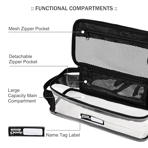 Large Clear Travel Toiletry Bag - Waterproof Organizer for Men Women