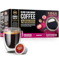 Medium Roast Coffee Pods with Red Grape Extract - 60 Count, K-Cup Compatible - VINIA Blood Flow