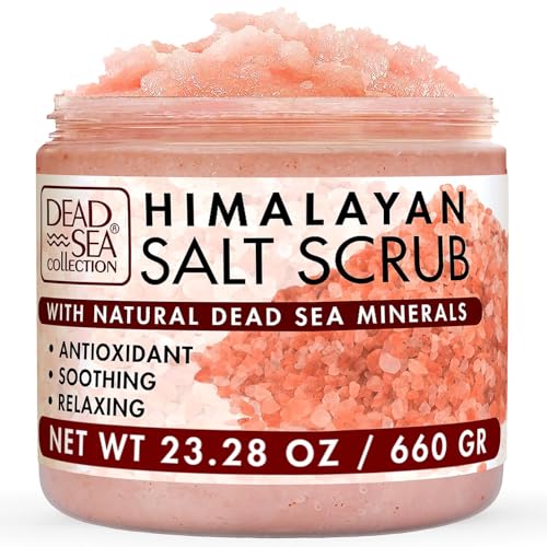Himalayan Salt Body Scrub - Exfoliating Moisturizing Dead Sea Minerals 23.3 Oz - Dead Sea Collection