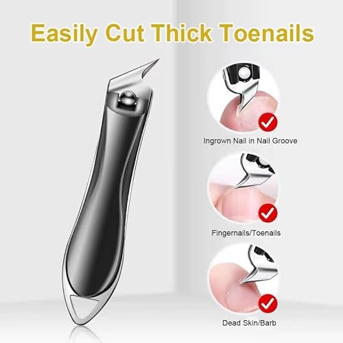Electric Nail Clipper, 2 in 1 Electric Polishing Automatic Nail Clippers, with 2 Adjustable Speeds, Nail Trimmer for Seniors, Adults (Purple)