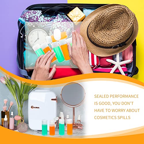 Mini Plastic Travel Sample Bottles Set - 12ml Flip Cap Containers