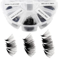 Premade Fans Short Stem 500 PCS 20D Eyelash Extensions 0.07mm C/D Curl 9-16mm Mixed WENDY LASHES Russian Volume Pre-made Lash Extension (500PCS-20D-0.07-D, 9-16mm mixed)