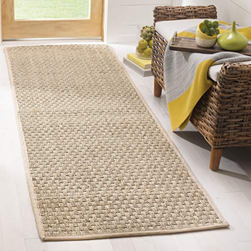SAFAVIEH 2'6" x 8' Natural Fiber Seagrass Runner Rug – NF114A, Beige & Natural