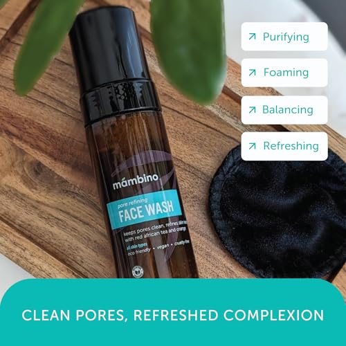 2-Pack Foaming Facial Cleanser with Organic Orange & Tea - Gentle Pore Refiner
