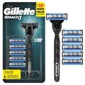 Gillette Mach3 Men’s Razor Handle + 6 Blade Refills - 7 Pack