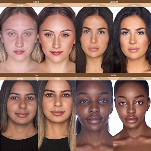 Rachel Couture CC Cream | Color Correcting Cream with Hyaluronic Acid | Full Coverage Foundation & Hydrating Anti-Aging Serum | Vegan & Cruelty Free - 1.18 Fl Oz - Medium