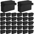 Paterr 32 Pcs Travel Toiletry Bag for Men Women Large Water Resistant Shaving Bag Hanging Cosmetic Bag Makeup Travel Pouch Foldable Toiletry Organizer with Divider Handle for Toiletries Accessories