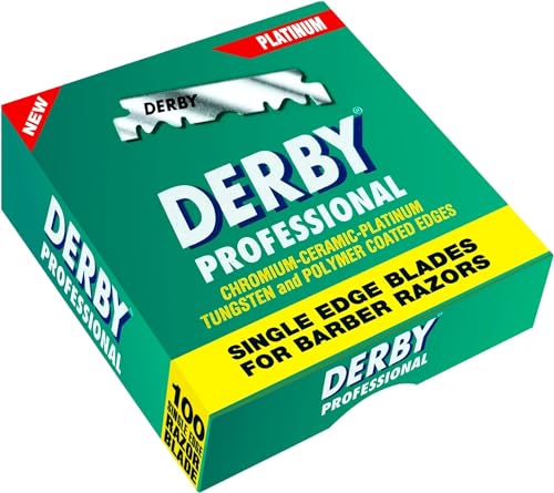 Derby Professional Single Edge Razor Blades – 500 Pack for Straight Razors