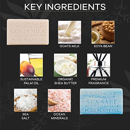 Men's Body & Beard Soap Duo Pack - Goats Milk & Sea Salt Variation