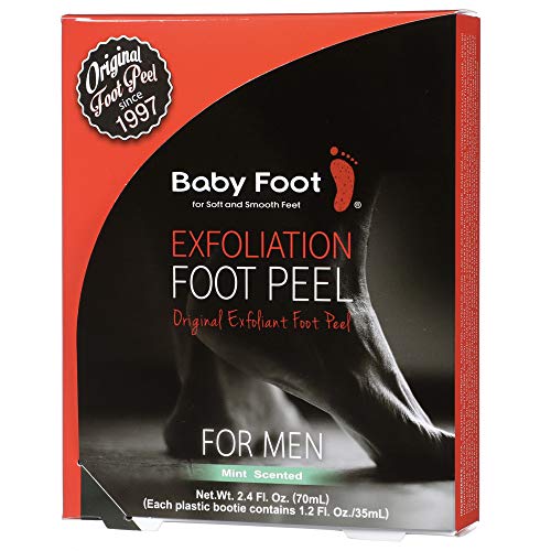 Baby Foot Original Foot Peel Mask with Men's Foot Peel - Repair Rough, Dry Cracked Feet and remove Dead Skin, Repair Heels and enjoy Baby Soft Smooth Feet - 2.4 Fl. Oz