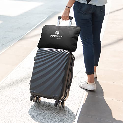 Bedgear Storm Performance Cooling Travel Pillow for Side Sleepers - Medium Support