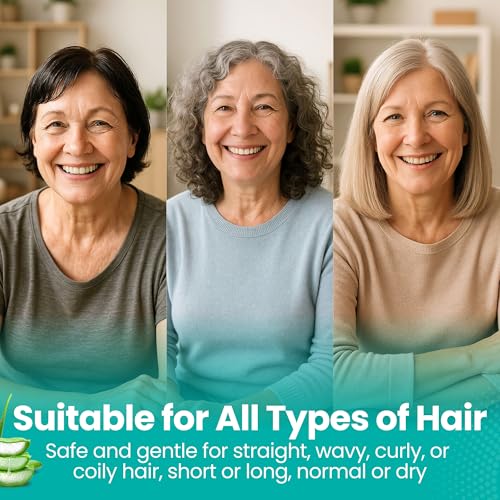 No-Rinse Shampoo & Conditioner Shower Cap, Waterless Hair Washing for Elderly, Bedridden, Hassle-Free Microwavable Hair Washing Cap infused with Aloe & Vitamin E ? 12-Pack