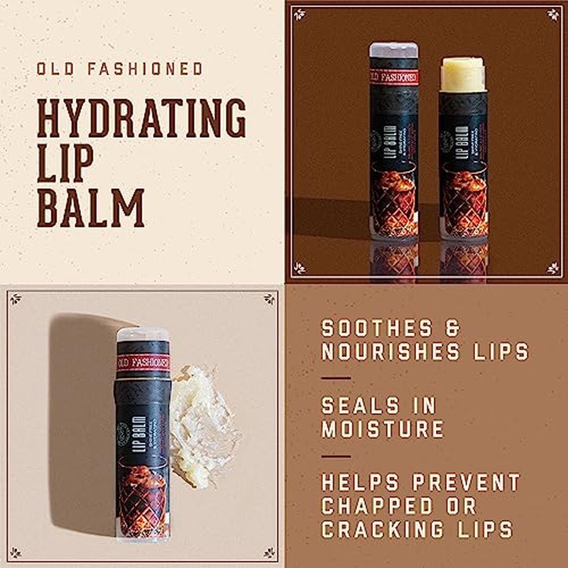 18.21 Man Made Octane 100 Face Lotion 3.4 oz Sweet Tobacco & Lip Balm 2-Set Bundle, All Hair & Skin Types for Men, Strengthens and Moisturizes in a Manly Aroma
