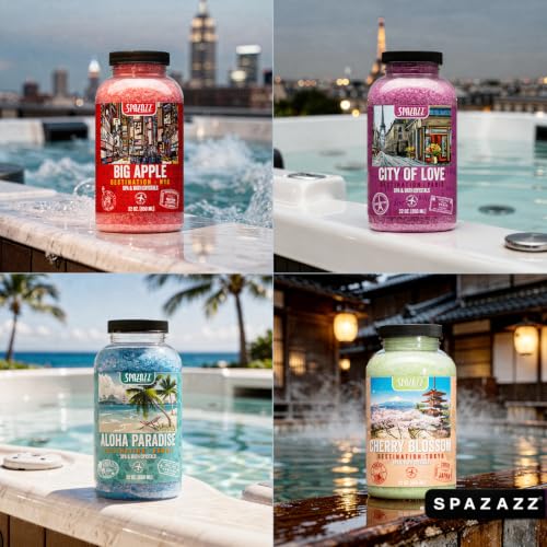 Aromatherapy Spa Salt Crystals 4-Pack with Coconut Scent - Exotics Collection