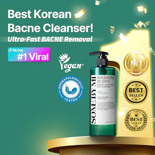 SOME BY MI AHA BHA PHA 30 Days Miracle Acne Clear Body Cleanser ? Pack of 2 ? Daily Exfoliating Tea Tree & Salicylic Acid Acne Body Wash ? Deep Cleanses Sebum, Oil & Impurities ? Korean Skin Care