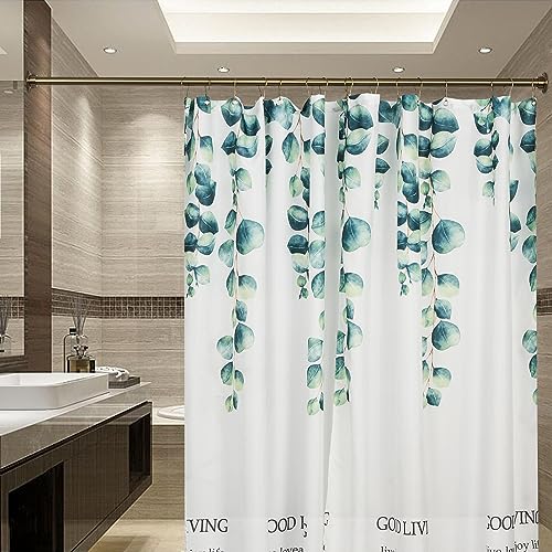 Heavy Duty Shower Curtain Rod 60 Inch Stainless Steel Wall Mount with Champagne Bronze Finish