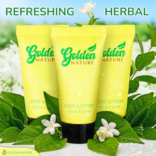 Travel Size Hotel Body Lotion - Jasmine, 0.7 fl oz, 100 PK - Delight Your Guests with Soothing & Refreshing Body Lotion - Bulk Small Size Toiletries for Airbnb, Motels & Guest Rooms