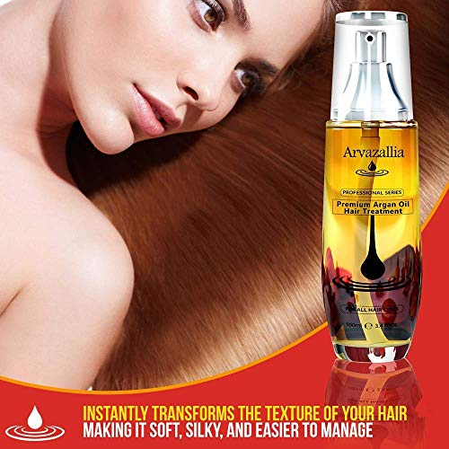 Argan Oil Hair Treatment and Leave-in Mask Set for Damaged Hair - Hydrating Conditioner Spray Bundle