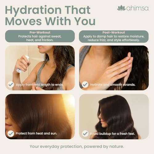 Ahimsa Leave-In Conditioner Spray - No Rinse Lightweight Hair Care - Variation of LEAVE-IN CONDITIONNER