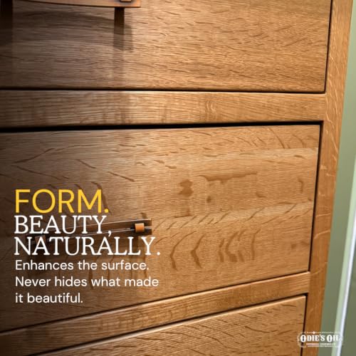 Dark Wood Finish Oil - Food Safe Stabilizer for Interior Furniture & Floors 9oz