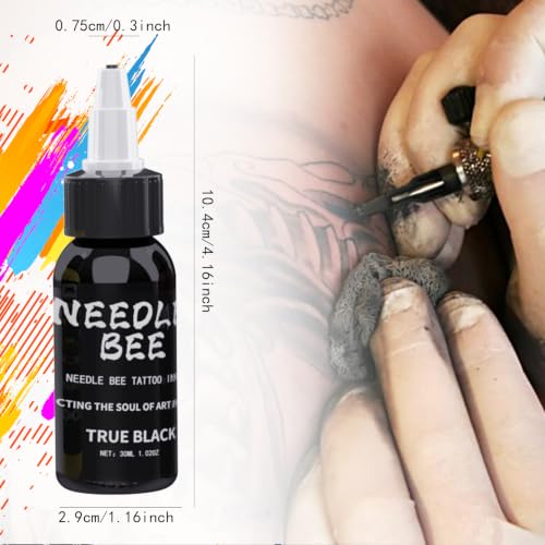 Gold Plume MS-30-7 7-Color Tattoo Ink Set 1oz Pigment Kit for Professionals & Beginners