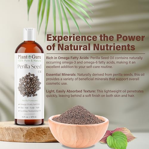 Perilla Seed Oil 32 fl oz - Cold Pressed Natural Skin, Hair & Body Moisturizer