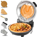 ECUMFFY 12-Inch Electric Indoor Countertop Pizza Oven Black