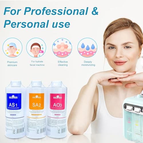 YMEYFAN Hydrating Facial Solution for Professional Oxygen & Hydrogen Machines - 400ml Pack of 6