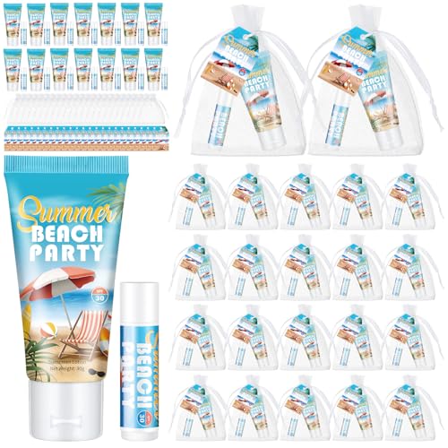 Dansib 24 Sets Summer Party Favors Bulk Sunscreen & Lip Balm Travel Size Beach Gifts - Variation of THIS listing