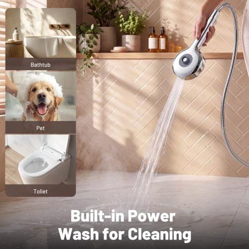 Rain Shower Head with Handheld Spray Combo - Chrome 2026 Magnetic Shower Head