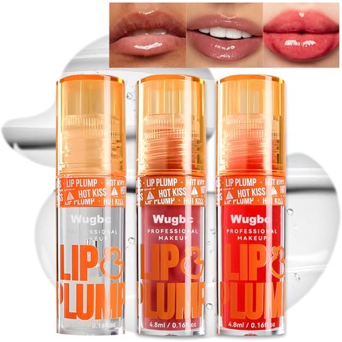Lip Gloss | Long-Lasting, Moisturizing, Plumping, Revitalizing for Dry Lips, Waterproof, No Peel Off, Hydrating, Nourishing Crystal Clear£¨4pcs£©
