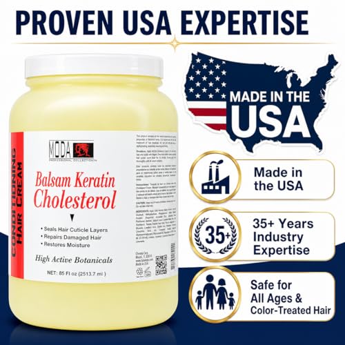 MODA Keratin & Cholesterol Hair Mask 85 oz Deep Moisturizing Salon Treatment