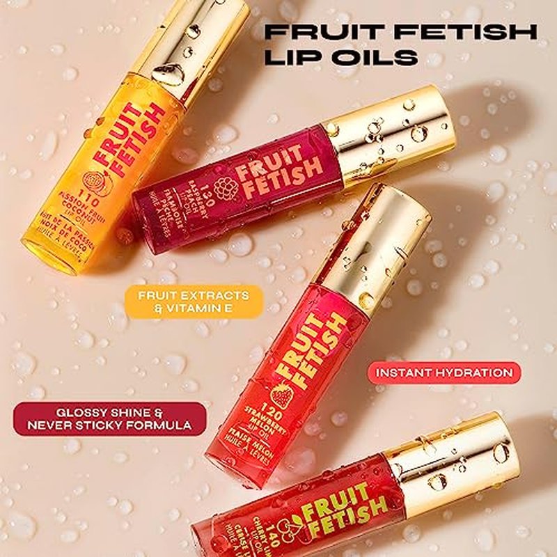 Milani Fruit Fetish Lip Oil Bundle - Cherry Lime & Passionfruit Coconut - Hydrating Lip Gloss