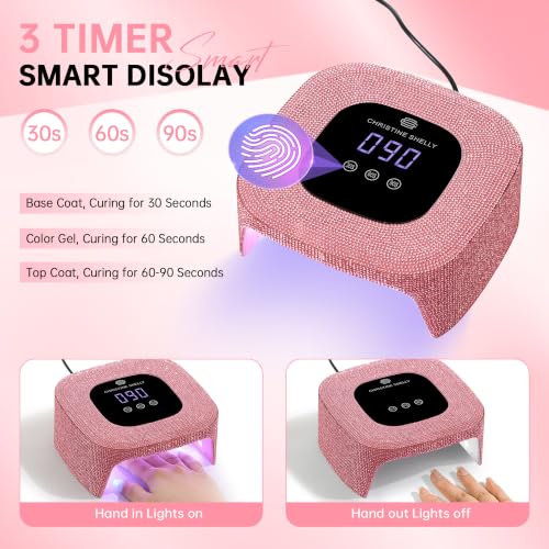 Mini UV LED Nail Lamp for Gel Polish - Pink Diamond Variation