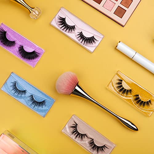 False Eyelashes Pack 3D Faux Mink Fluffy Volume Natural Look 5 Styles 30 Pairs - Reusable Handmade Cotton Band