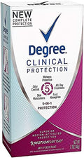 Degree Women Deodorant Clinical Protection 5-Pack - 96H Antiperspirant & Travel Size