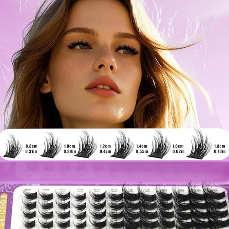 3 Styles Lash Clusters Kit Bulk Packs with 2¡¿Bond&Seal Volume/Manga/ultra/Dramatic Eyelash Extensions 8-18mm lashes Clusters Kit Wispy D Curl Individual Fake Eyelashes Kit DIY at Home Easily