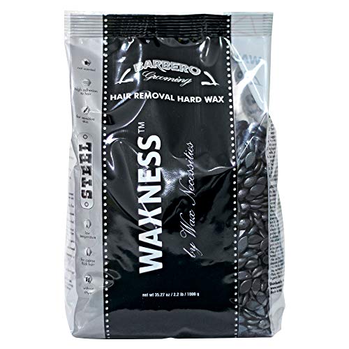 Waxness Men's Hard Wax Beads 2.2 lb - Stripless Coarse Hair Removal, Professional Italy