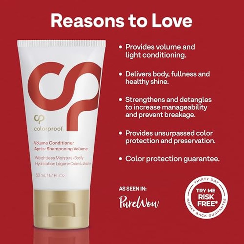 Colorproof Volume Conditioner for Women, White Nectarine Scent, Sulfate Free
