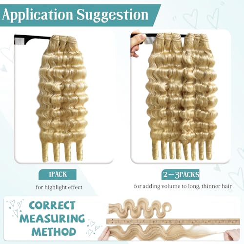 Munx 613 Blonde Burmese Curly Human Hair Bundles 12 Inch 85G Virgin Extensions