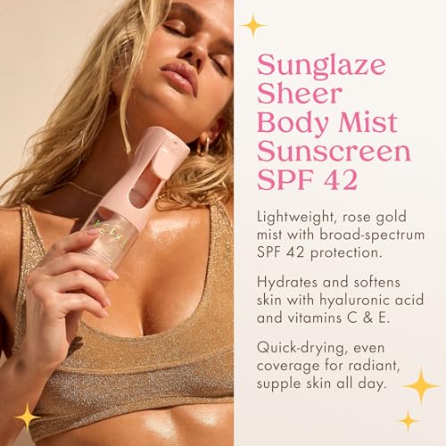 Kopari Golden Sunglaze Sheer Body Mist Sunscreen SPF 50 & Rose Gold Sunglaze Sheer Body Mist Sunscreen SPF 42