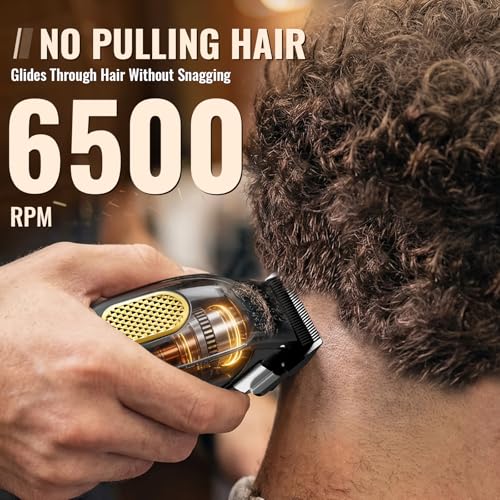 Cordless Hair Clippers & Trimmers Set for Men with Guide Combs