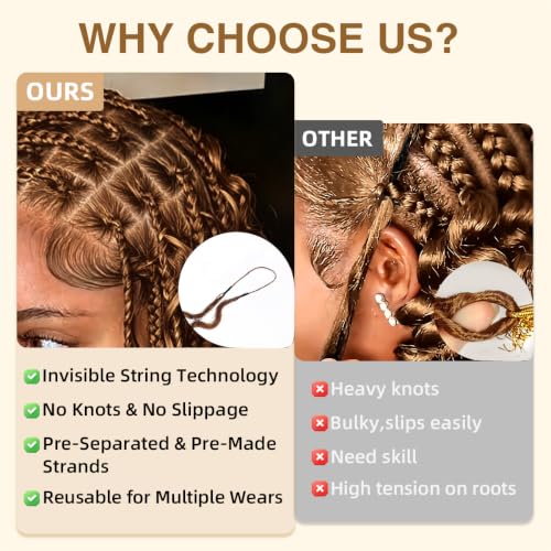 30# Human Crochet Hair Water Wave Bundles 18 Inch Auburn Brown - Pre-Separated, Knotless Feather Crochet Extensions - Black Women