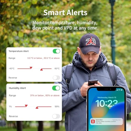 Wi-Fi Humidity Sensor 4 Pack with Hub - Indoor Outdoor Thermometer with Smart Alerts (Variation 5)