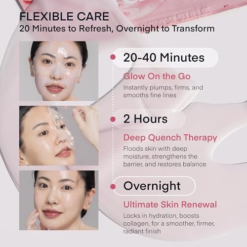 Deep Bio Collagen Face Mask Set - 16 Count, Hydrating & Pore Refining