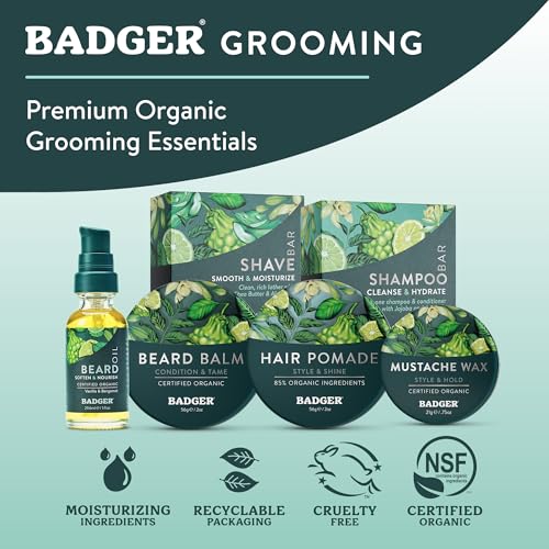 Organic Mustache & Beard Wax - Medium Hold, 0.75 oz, 2-Pack