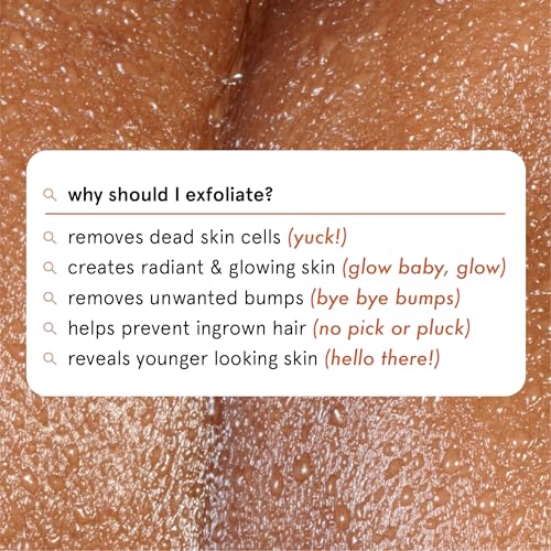 Cleanlogic Organic Cotton Exfoliating Body Scrubber, Reusable Exfoliator Tool for Smooth and Softer Skin, Daily Skincare Routine, Natural, 3 Count Value Pack