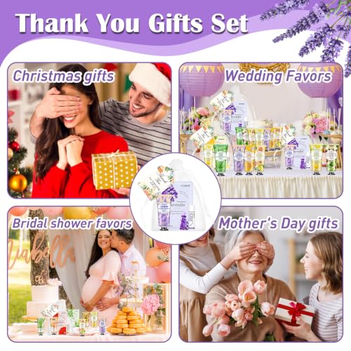 KONEUK 60 Pack Bulk Facial Mask, Lip Balm & Hand Cream Gift Sets for Parties & Weddings